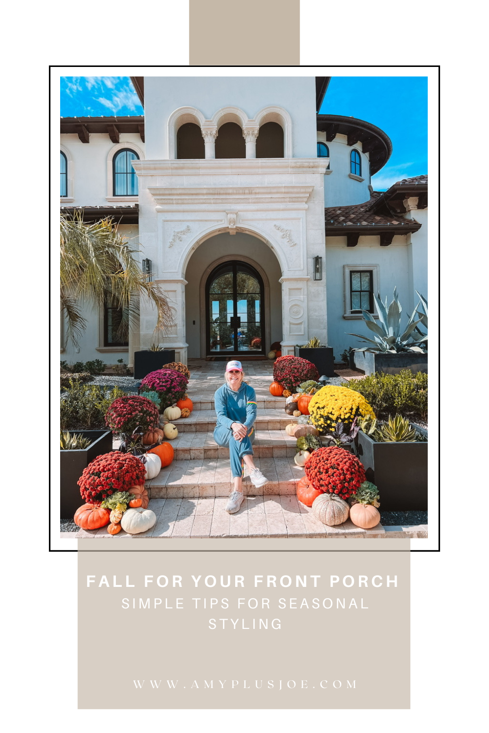 Fall for Your Front Porch | Simple Tips for Seasonal Styling

Fall front porch, fall decor, fall home styling, fall outdoor decor, home decor, home styling, home blogger, holiday decor, wreath, pumpkins, mums 